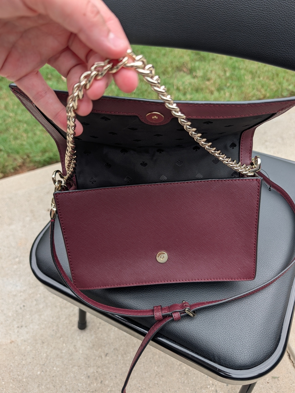 Kate Spade Cameron Floral Ditsy Convertible Crossbody Bag Authentic - Picture 14 of 15